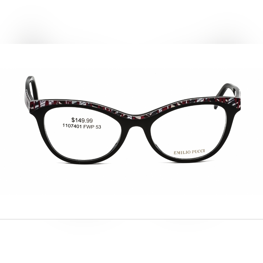 Emilio Pucci Black and Red Glasses Accessories - Picture 2 of 4